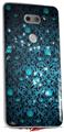 Skin Decal Wrap for LG V30 Blue Flower Bomb Starry Night
