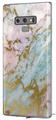 Decal style Skin Wrap compatible with Samsung Galaxy Note 9 Cotton Candy Gilded Marble