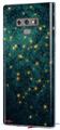 Decal style Skin Wrap compatible with Samsung Galaxy Note 9 Green Starry Night