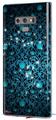 Decal style Skin Wrap compatible with Samsung Galaxy Note 9 Blue Flower Bomb Starry Night