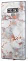 Decal style Skin Wrap compatible with Samsung Galaxy Note 9 Rose Gold Gilded Grey Marble
