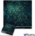 Decal Skin compatible with Sony PS3 Slim Green Starry Night