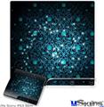 Decal Skin compatible with Sony PS3 Slim Blue Flower Bomb Starry Night