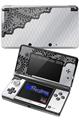 Black and White Lace - Decal Style Skin fits Nintendo 3DS (3DS SOLD SEPARATELY)