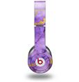 WraptorSkinz Skin Decal Wrap compatible with Beats Solo HD (Original) Purple and Gold Gilded Marble (HEADPHONES NOT INCLUDED)