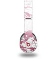 WraptorSkinz Skin Decal Wrap compatible with Beats Solo HD (Original) Pink and White Gilded Marble (HEADPHONES NOT INCLUDED)
