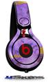 WraptorSkinz Skin Decal Wrap compatible with Beats Mixr Headphones Purple and Gold Gilded Marble Skin Only (HEADPHONES NOT INCLUDED)